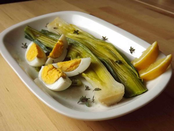 LEEKS AND EGGS