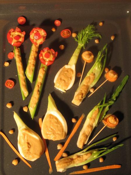 FRAÎCHEUR À LA CRÈME DE POIS CHICHES