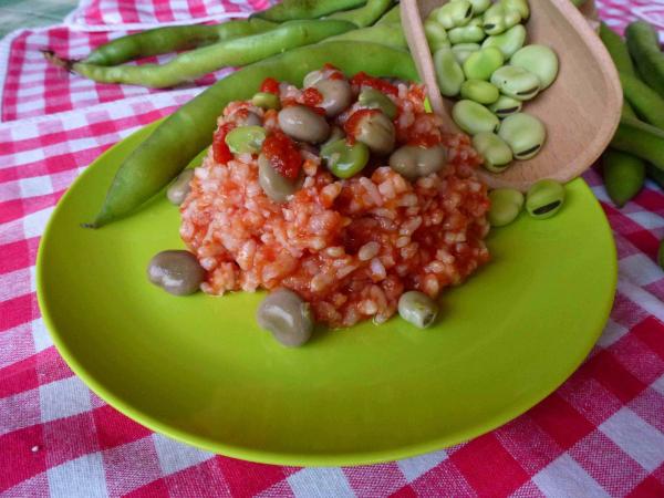 RIZ AUX FÈVES AVEC SAUCE