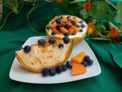 GLACE AU MELON ET AUX MYRTILLES