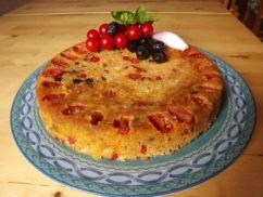 GÂTEAU AU RIZ ET AUX TOMATES CERISES (plat principal)