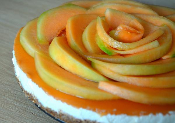 Cheesecake au melon cru