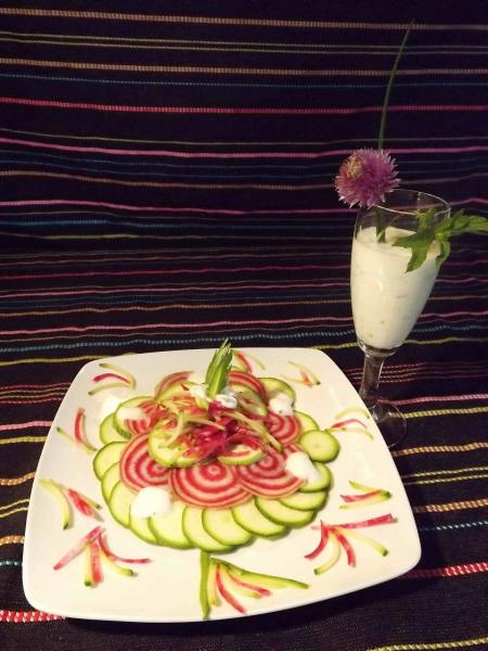 SALADE DE COURGETTES ET DE NAVETS