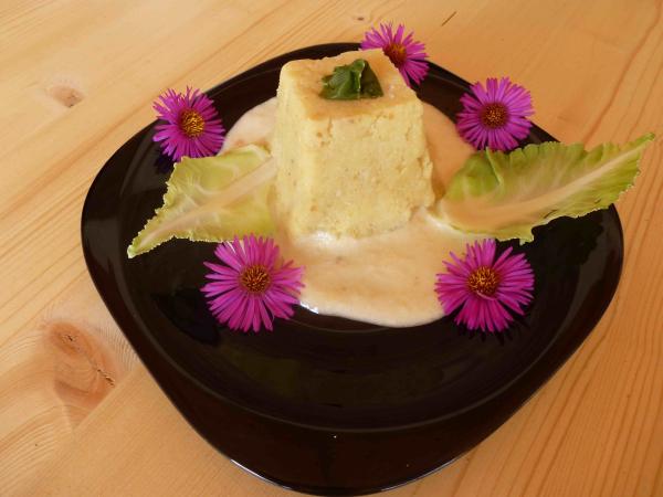 FLAN À LA SAUCE AU CHOU-FLEUR