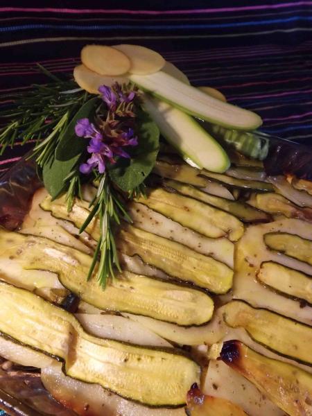 PLATEAU DE COURGETTES AU FOUR