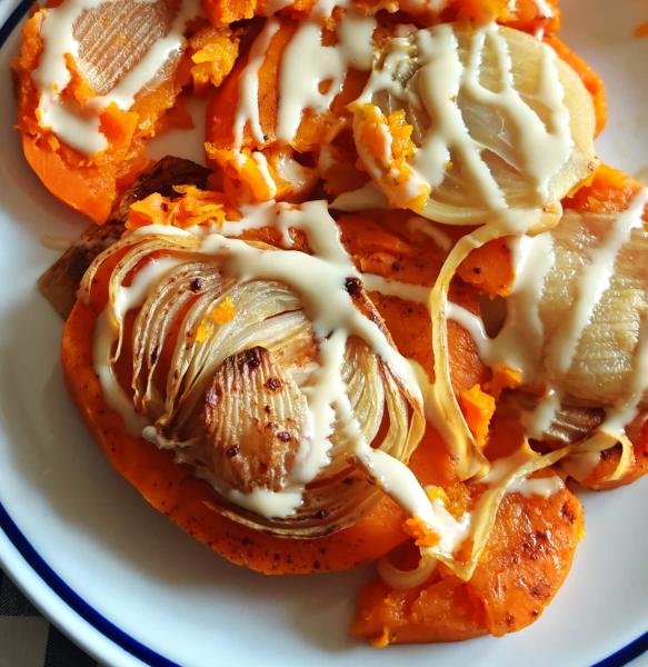 plat d'accompagnement à base de patates douces