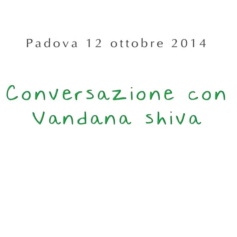 conversazione con Vandana Shiva