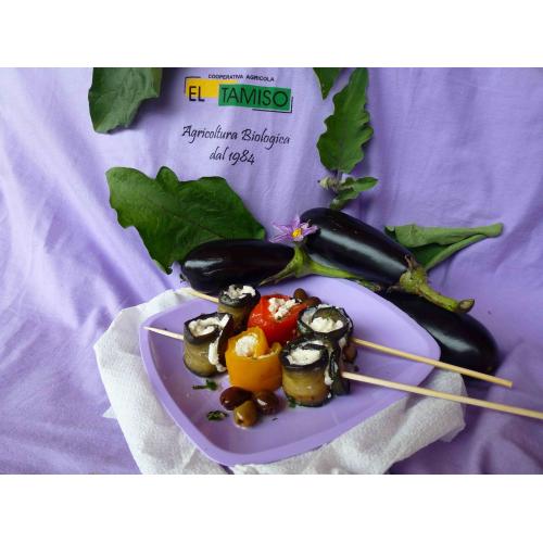 Cooperativa Agricola El Tamiso - EGGPLANT AND PEPPER SKEWERS